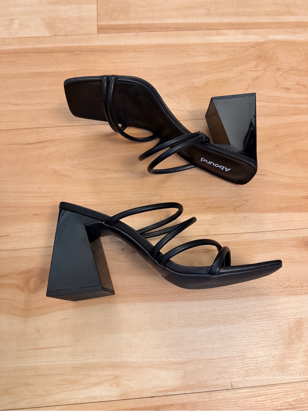 Abound Black Multi-Strap Block Heel Sandals